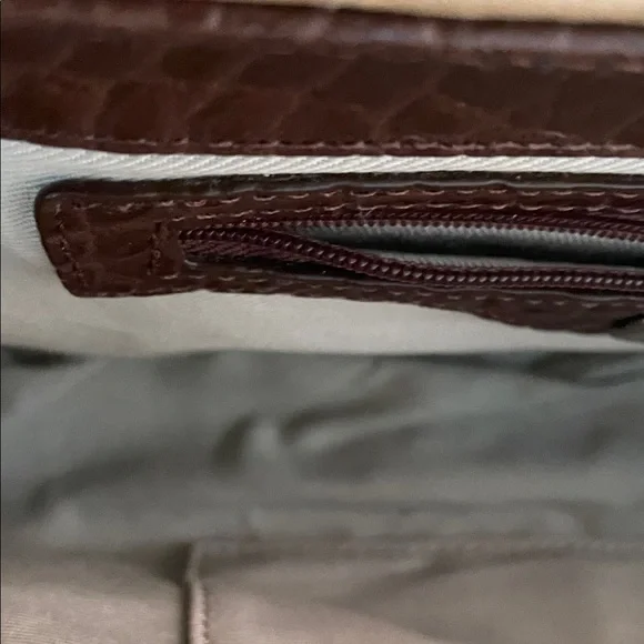 ANTONIO MELANI Woven Straw Brown and Tan Shoulder Bag - Picture 8 of 9